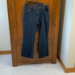 Stephen Hardy squeeze vintage denim flare leg jeans slimming